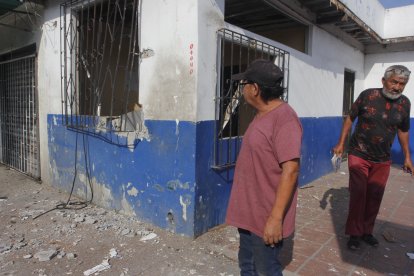 En esta unidad policial, que está inhabilitada, lanzaron un explosivo a las 23:30 del miércoles.