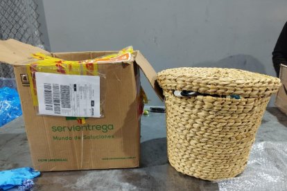 En estos paquetes pretendían llevar las sustancias sujetas a fiscalización.