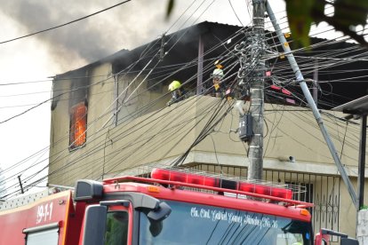 La novedad de incendio se reportó la mañana de este domingo 5 de abril.