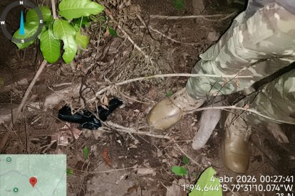 En otro caso, los militares hallaron un arma de fuego luego de que un sospechoso la arrojó entre la maleza.