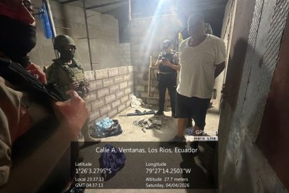 Este fue el sujeto aprehendido con el fusil.