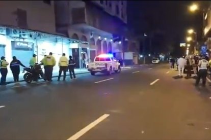 La zona fue cerrada temporalmente para poder retirar el cuerpo.