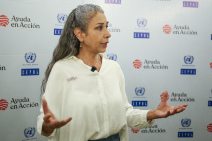 La directora Binacional de la Fundación Ayuda en Acción para Perú y Bolivia, Isabel Cajías de la Vega.