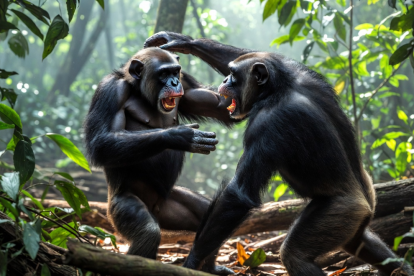 Aunque no usan lenguaje ni armas, los chimpancés muestran estrategias y coordinación que evidencian una violencia sorprendentemente estructurada