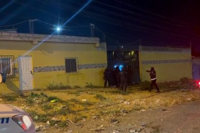 Durante el operativo de captura.