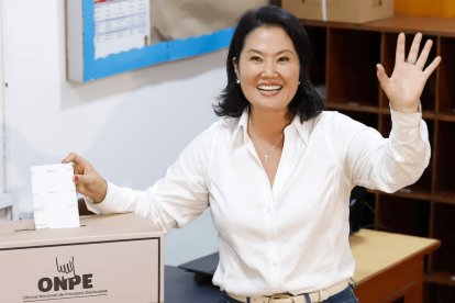 Keiko Fujimori votó el pasado domingo en una jornada clave en Perú.
