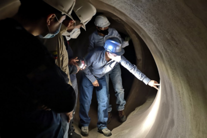 Estructura de la hidroeléctrica Coca Codo Sinclair, que desde sus primeros años presentó fallas y miles de fisuras en sus componentes clave