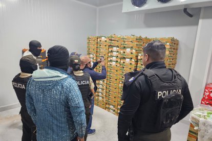 La Policía incautó fruta valorada en 30 mil dólares.