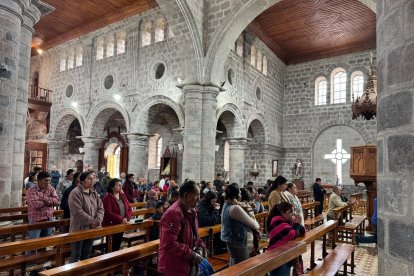 Los feligreses donaron las piedras con las que construyeron la iglesia.