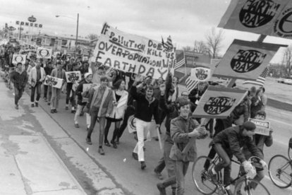 Marcha por el Día de la Tierra en Colorado, en abril de 1970.