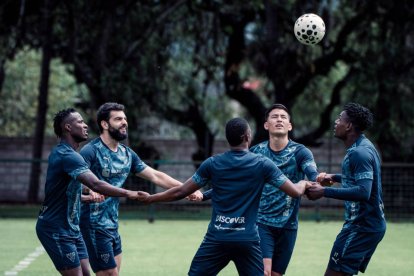 Los jugadores de Liga de Quito están listos para el Superclásico.