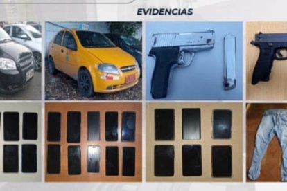 Las evidencias fueron halladas en poder de los detenidos