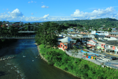 La ciudad de Tena, en Napo, donde ocurrió la alerta.