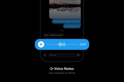 XChat incorpora notas de voz, apostando por una comunicación más directa, dinámica y cercana entre usuarios