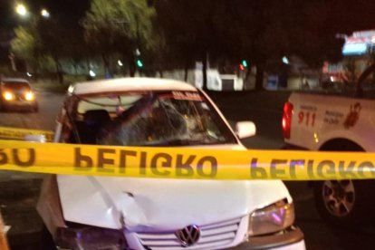 Este es el vehículo implicado en el accidente de tránsito.