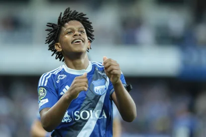 Luis Fragozo anotó su primer gol como profesional ante Liga de Quito.