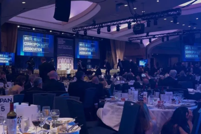 La tradicional Cena de Corresponsales de la Casa Blanca tuvo que ser suspendida luego del incidente.