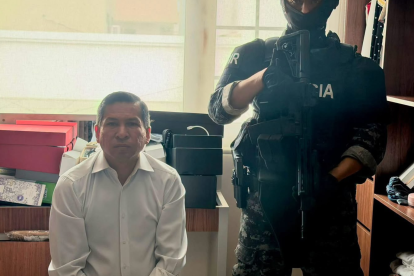 Darío Macas fue detenido junto a otras dos personas investigadas en el mismo proceso.