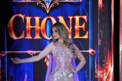 Leidy Álvarez Corral, la popular Chonera Bonita, es la representante de Chone en el certamen de belleza