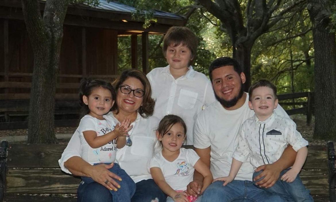 Frank Ordóñez y familia