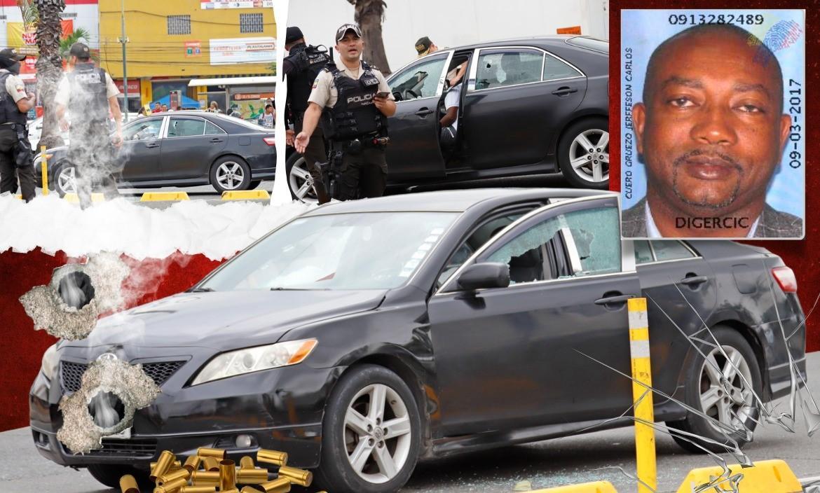 Jerffeson Cuero Gruezo se movilizaba en un carro Toyota cuando fue atacado interceptado y asesinado.
