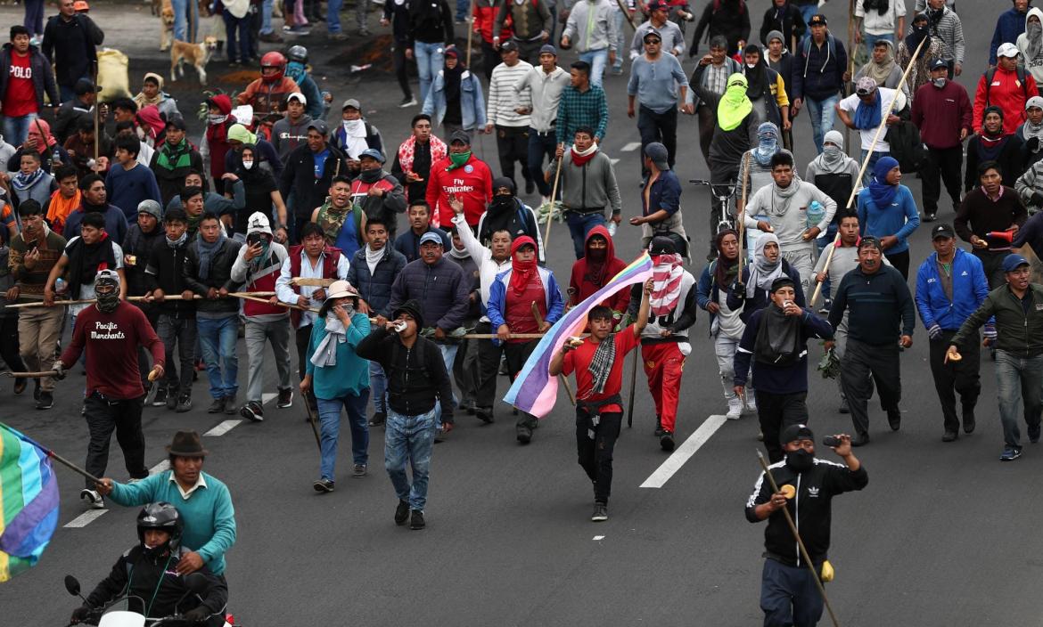 Indígenas se acercan a Quito para participar en gran manifestación