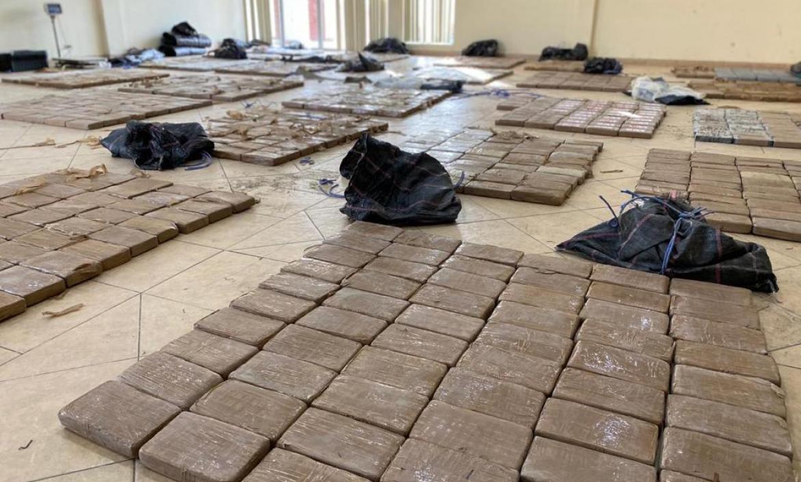 Estos son los 1.203 paquetes  de cocaína que se decomisaron el Golfo de Guayaquil.