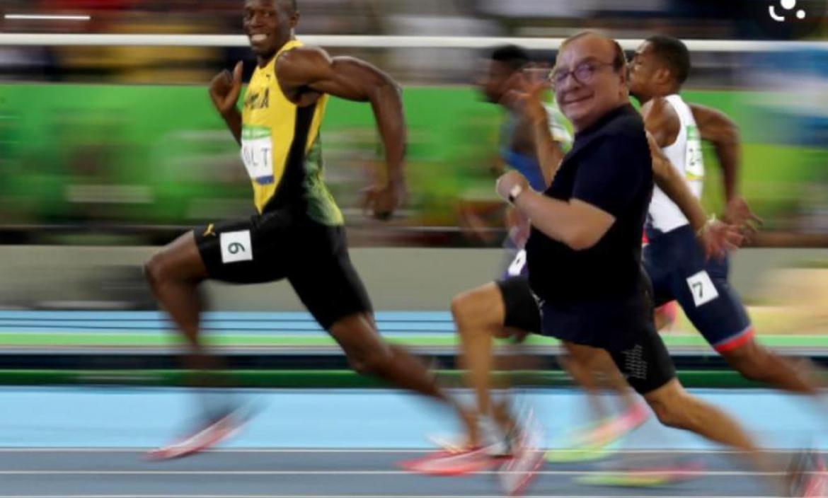 Memeros hicieron un montaje de Usain Bolt y Alvarito.