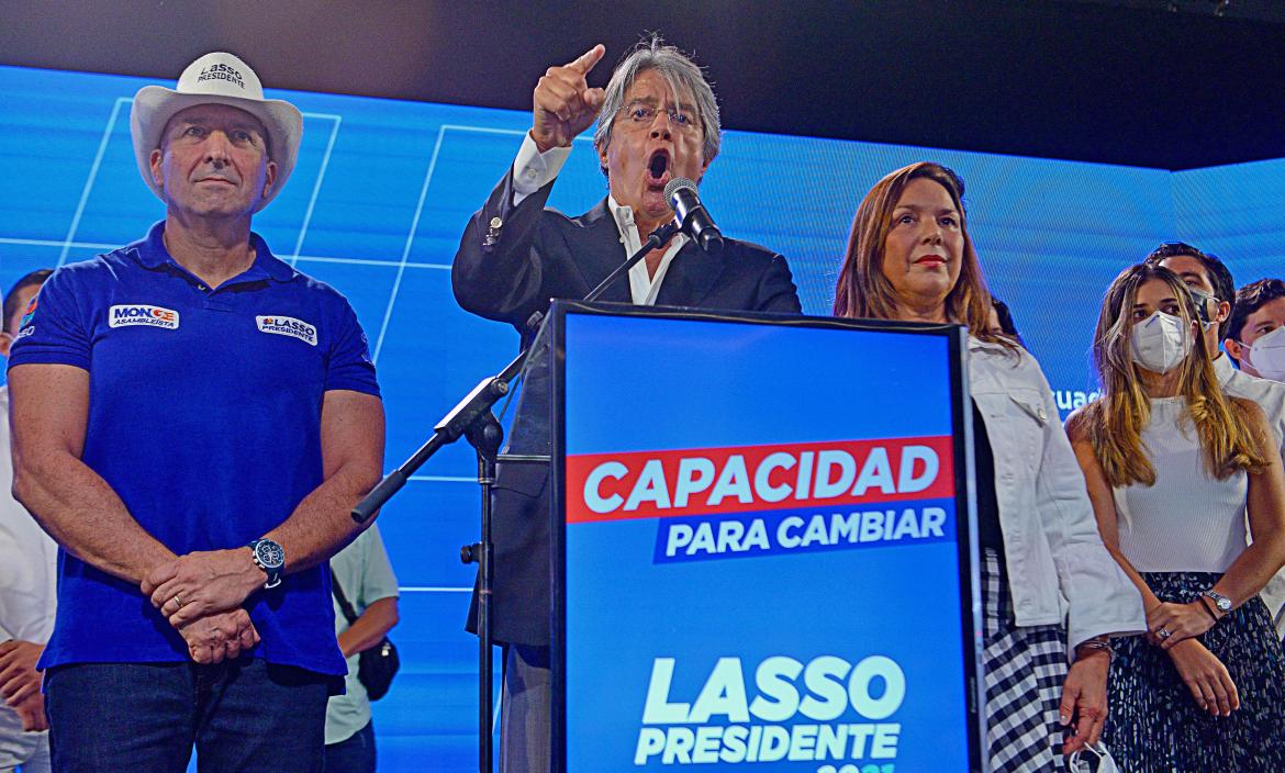 Guillermo Lasso obtuvo 1'830.045 de votos en las elecciones generales 2021.