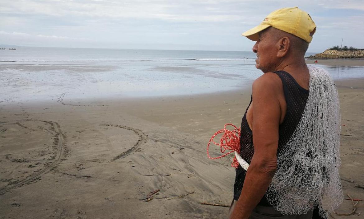 Pescador de 102 años en Playas