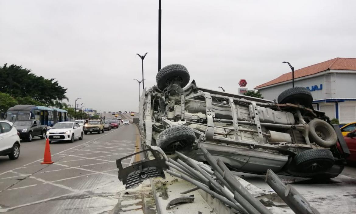 Se registró un accidente de tránsito en Guayaquil.