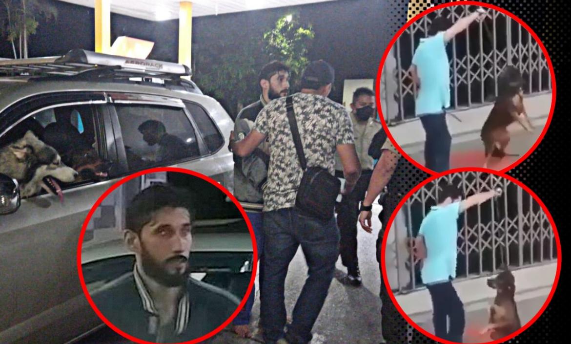 Juan Carlos Hernández Enderica fue detenido la noche del sábado y liberado la mañana de ayer. Las acciones del implicado, quien está libre, fueron filmadas por vecinos.