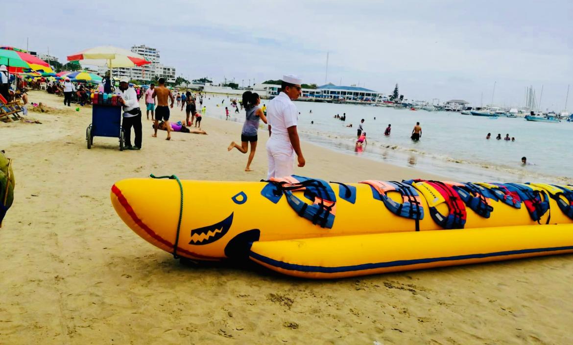 Playas de Santa Elena vacías en el Feriado del 24 de mayo