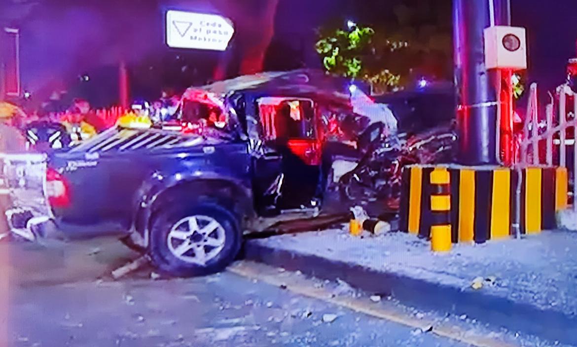 Accidente en la avenida de las Américas