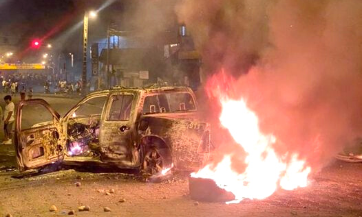 Paro Nacional: Un muerto, patrullero y moto quemados en protestas en el puyo