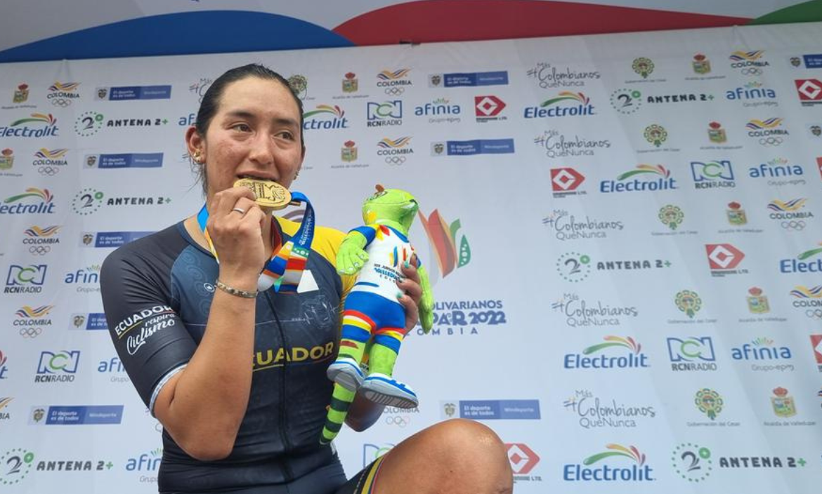 Miriam Núñez consiguió la primera medalla para Ecuador en esta edición de los Juegos Bolviarianos.