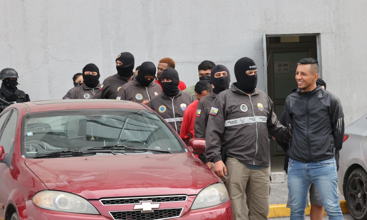 Varios detenidos se mostraban sonrientes mientras eran presentados en el Cuartel Modelo.