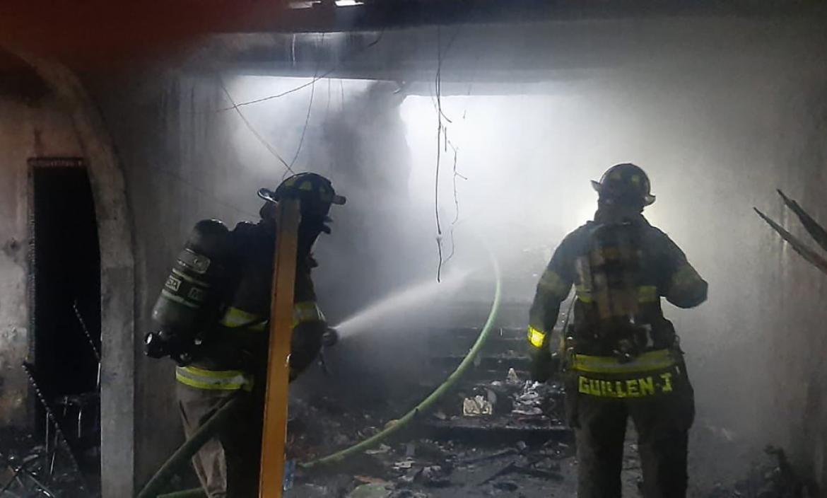 Fuego destruyó totalmente una vivienda en la parroquia de Ricaurte