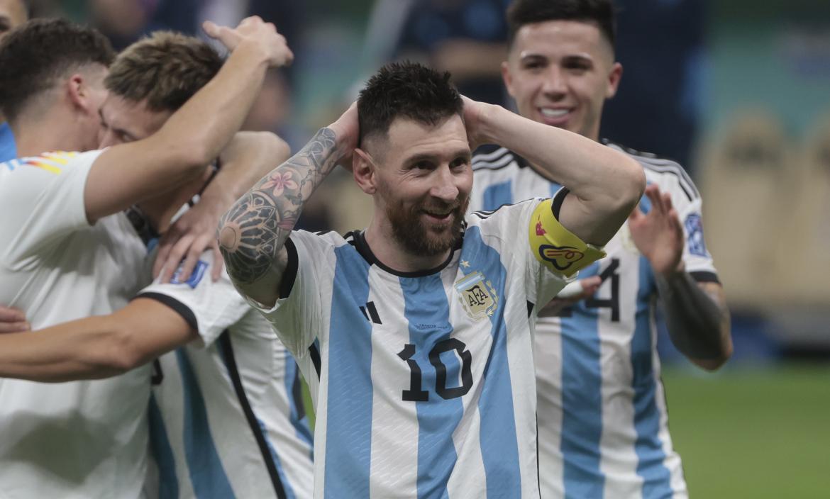 Lionel Messi y su primera final de un Mundial.