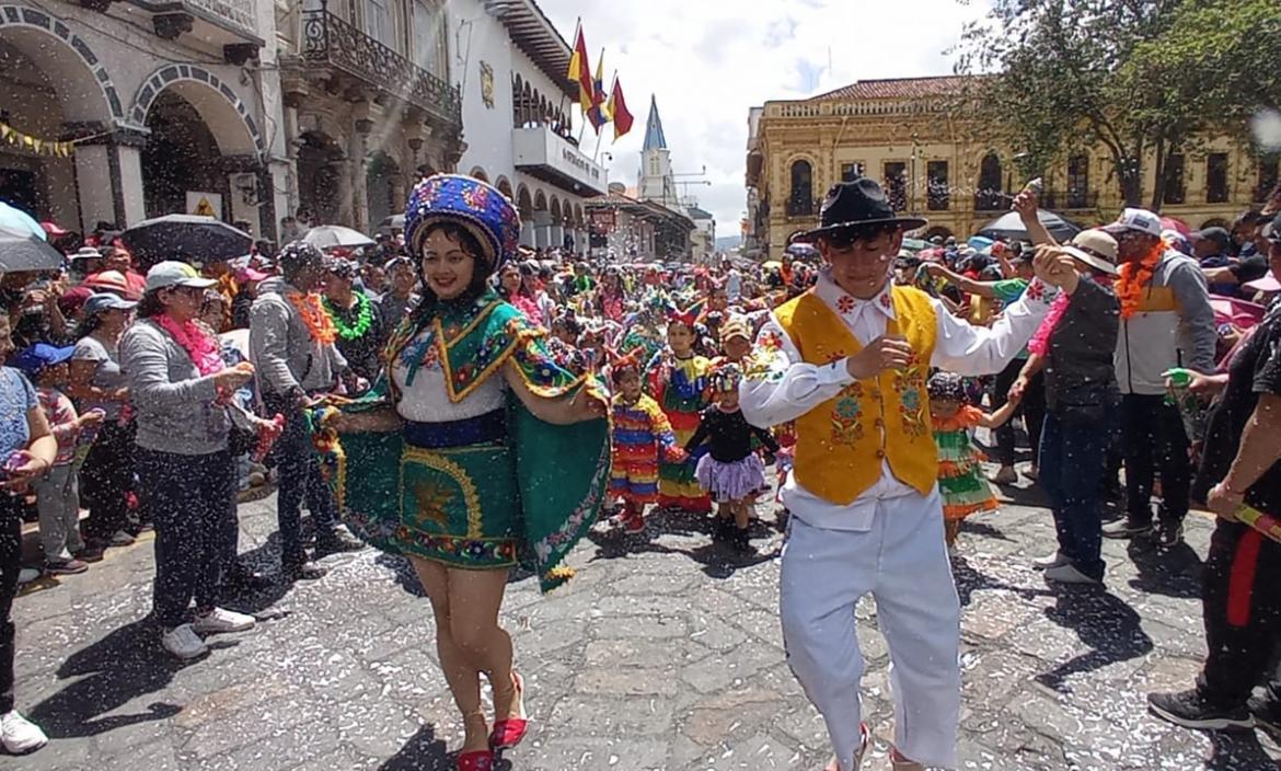 Azuay está celebrando fiestas por Carnaval.
