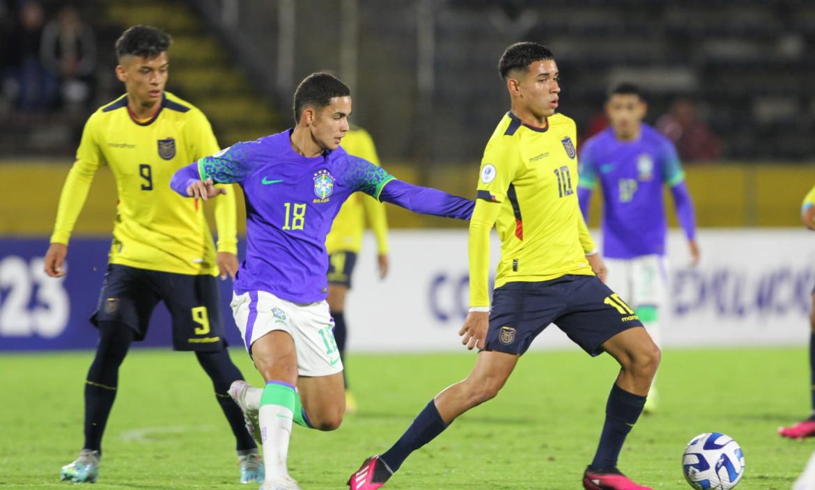 Ecuador empató con Brasil en el Sudamericano sub-17.