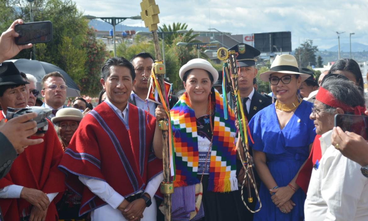 Diana Caiza es la primera alcaldesa de Ambato.