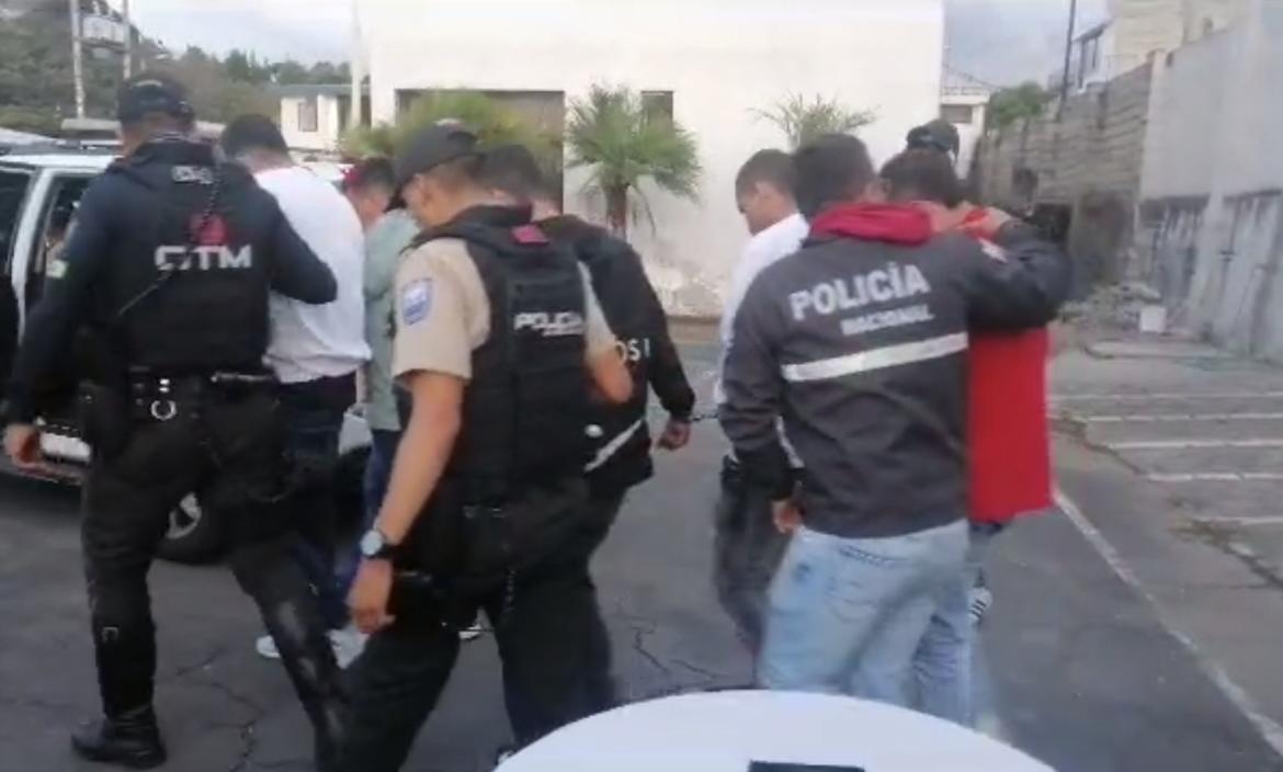 Detenidos - extorsión - Quito