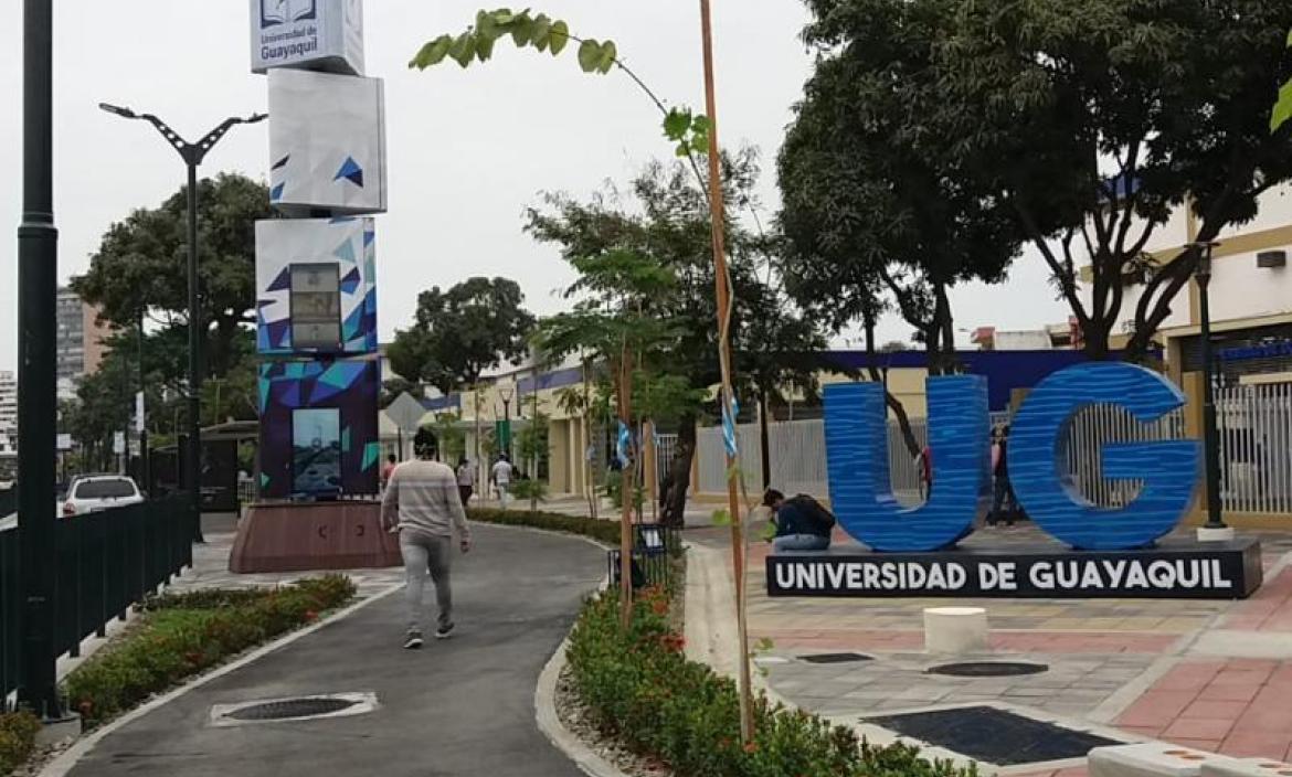 La Universidad de Guayaquil, con clases suspendidas.
