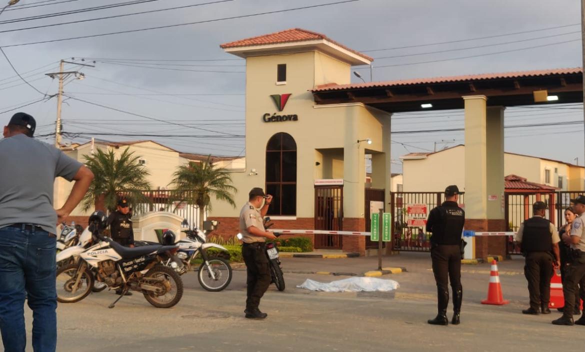 Frente a una ciudadela de Daule ocurrió el asesinato.