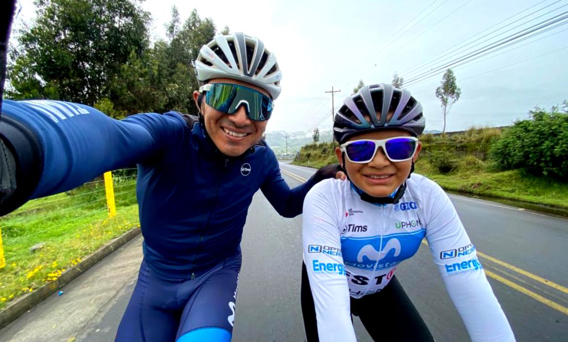 Byron-Guamá-ciclismo-hijo-VueltaalEcuador