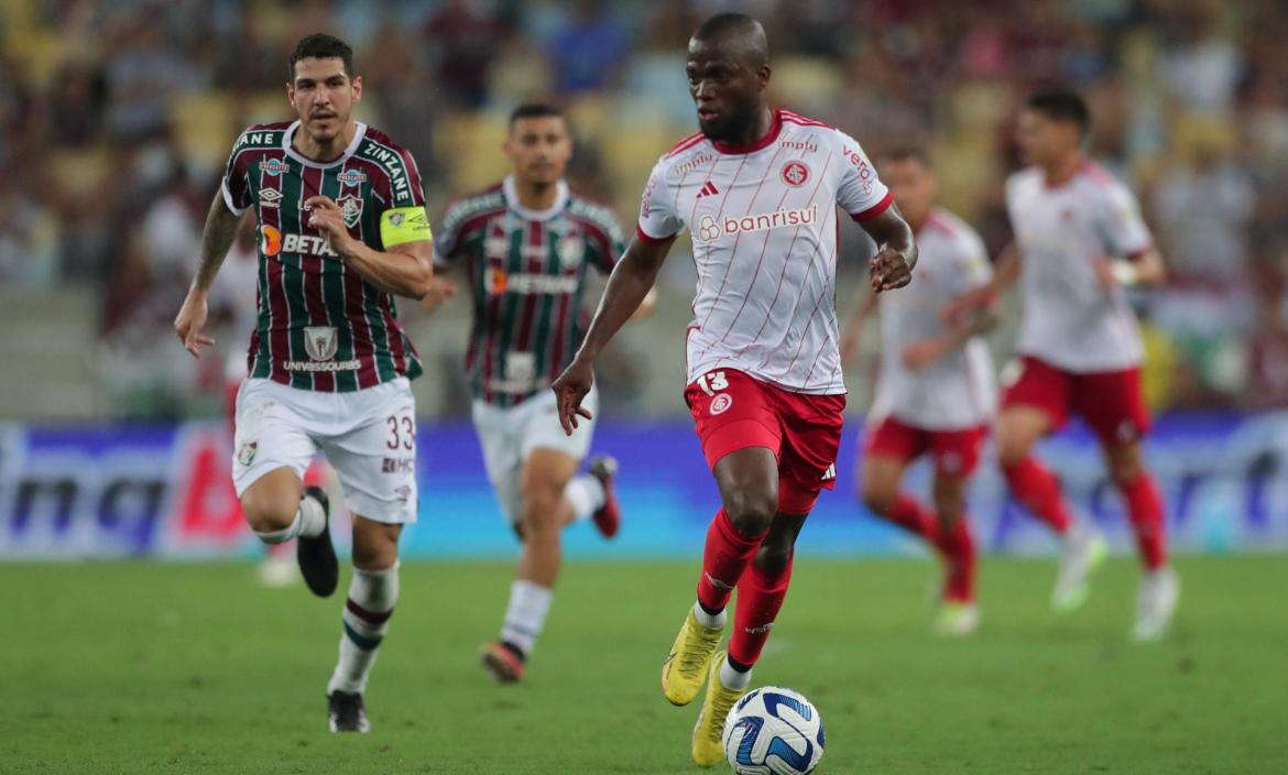 Enner Valencia, en el juego contra Fluminense.