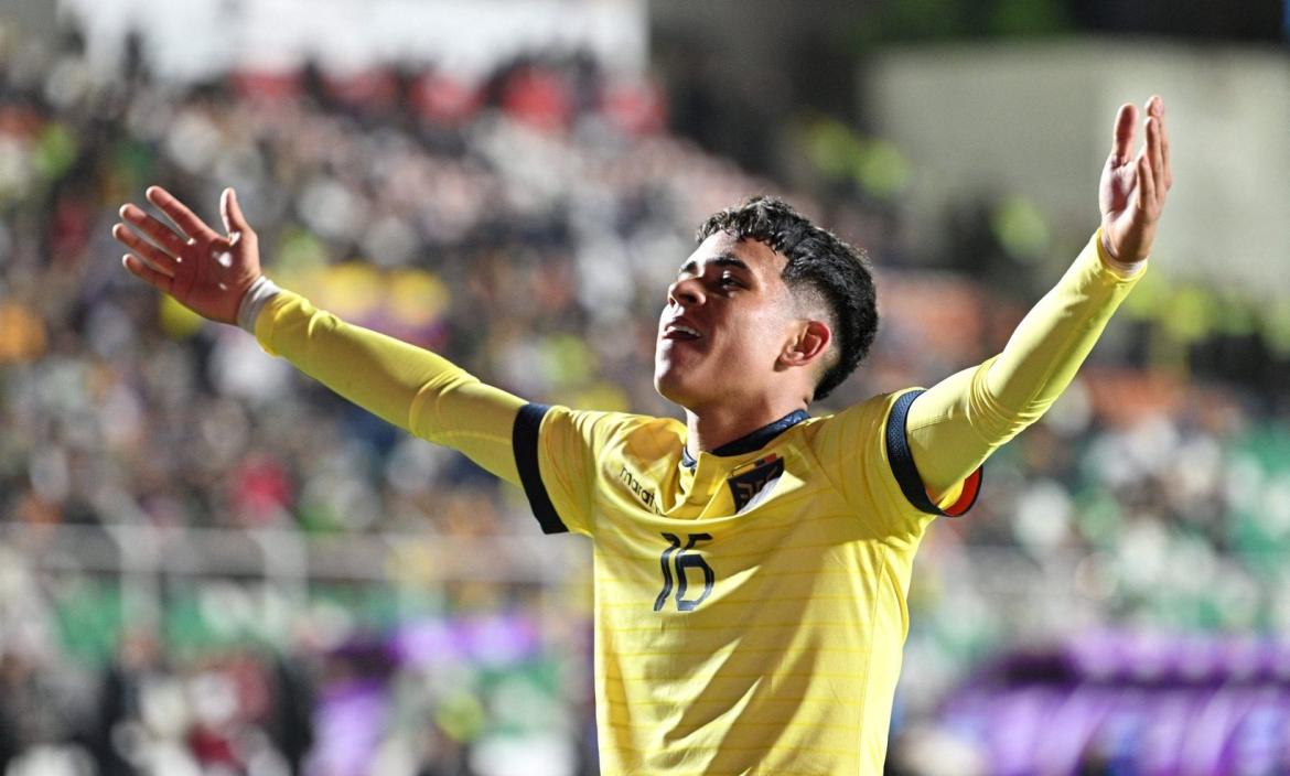 Kendry Páez anotó un gol ante Bolivia.