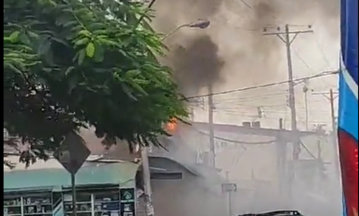 La explosión se registró en Sauces 2.