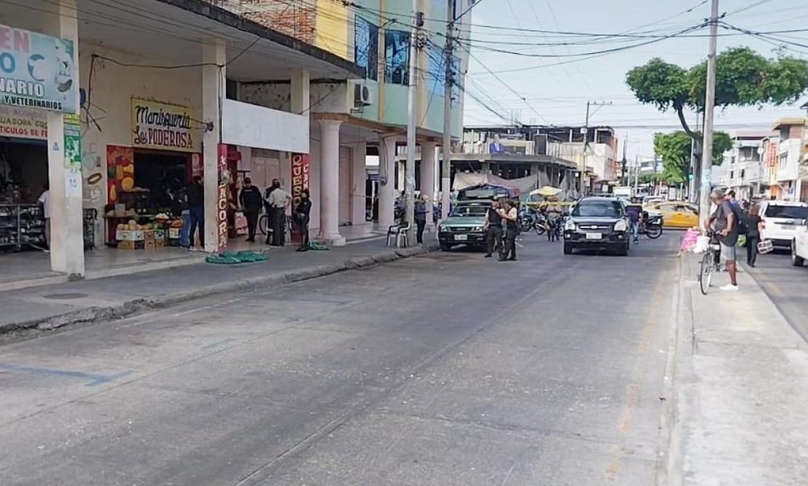 Comerciantes fueron baleados en Manabí.